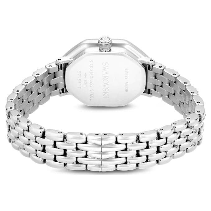 Montre Dextera Octagon « Swiss Made », bracelet en métal, teinte argentée, acier inoxydable Montre Dextera Octagon « Swiss Made », bracelet en métal, teinte argentée, acier inoxydable