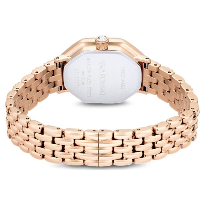 Montre Dextera Octagon « Swiss Made », bracelet en métal, teinte or, finition or rose Montre Dextera Octagon « Swiss Made », bracelet en métal, teinte or, finition or rose