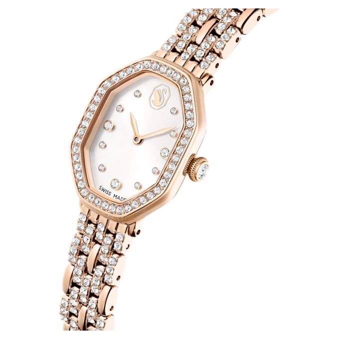 Montre Dextera Octagon « Swiss Made », bracelet en métal, teinte or, finition or rose Montre Dextera Octagon « Swiss Made », bracelet en métal, teinte or, finition or rose