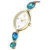 Montre Gema à bracelet en cristaux, teinte dorée, finition dorée