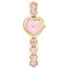 Montre Idyllia Heart à bracelet en cristal, rose, finition dorée Montre Idyllia Heart à bracelet en cristal, rose, finition dorée