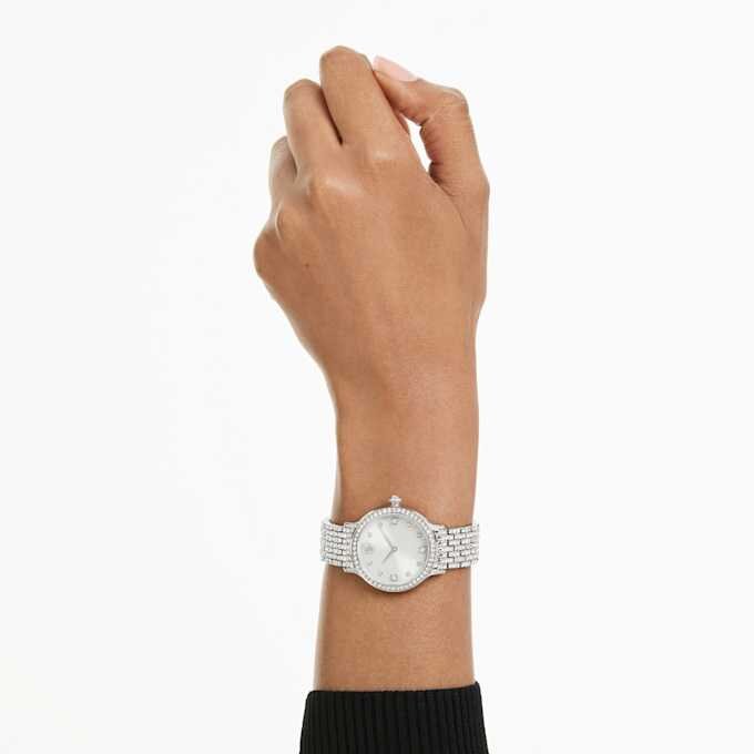 Montre Imber Swiss Made, bracelet en métal, teinte argentée, acier inoxydable Montre Imber Swiss Made, bracelet en métal, teinte argentée, acier inoxydable