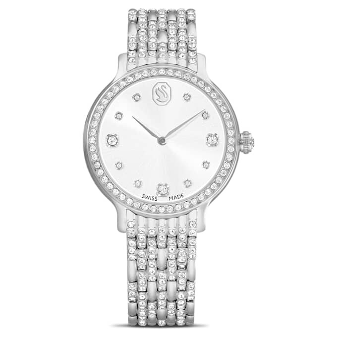Montre Imber Swiss Made, bracelet en métal, teinte argentée, acier inoxydable Montre Imber Swiss Made, bracelet en métal, teinte argentée, acier inoxydable