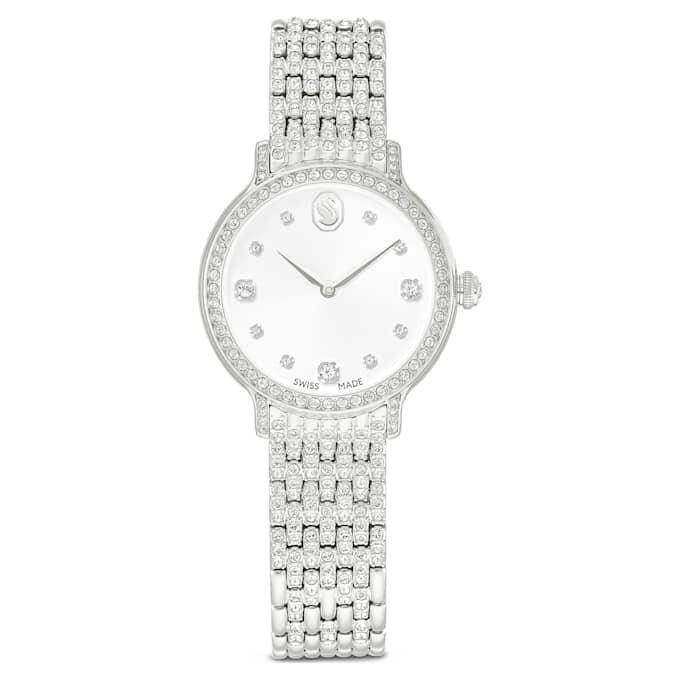 Montre Imber Swiss Made, bracelet en métal, teinte argentée, acier inoxydable Montre Imber Swiss Made, bracelet en métal, teinte argentée, acier inoxydable