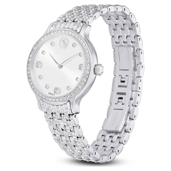 Montre Imber Swiss Made, bracelet en métal, teinte argentée, acier inoxydable Montre Imber Swiss Made, bracelet en métal, teinte argentée, acier inoxydable