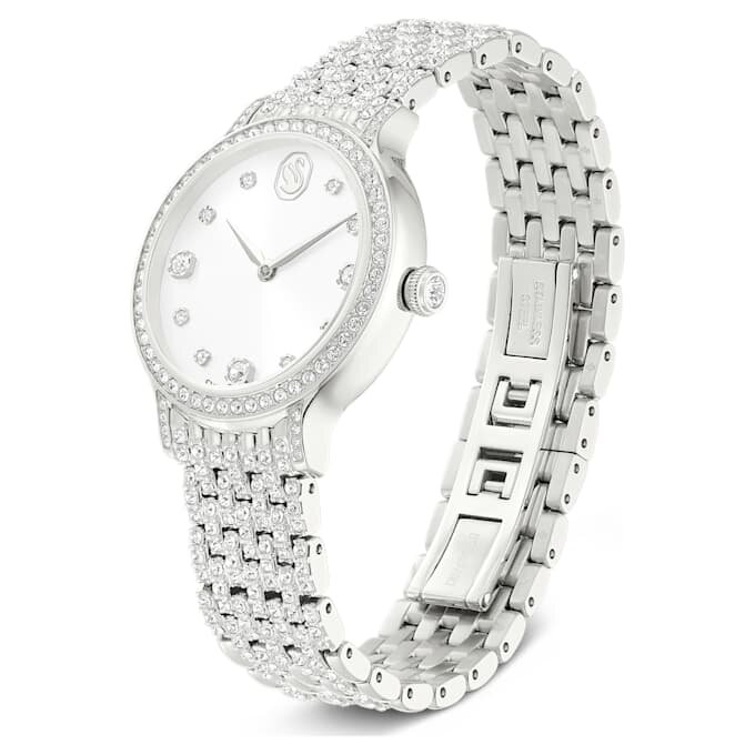 Montre Imber Swiss Made, bracelet en métal, teinte argentée, acier inoxydable Montre Imber Swiss Made, bracelet en métal, teinte argentée, acier inoxydable