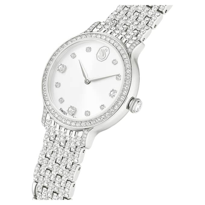 Montre Imber Swiss Made, bracelet en métal, teinte argentée, acier inoxydable Montre Imber Swiss Made, bracelet en métal, teinte argentée, acier inoxydable