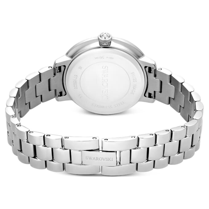 Montre Matrix à 3 maillons, fabrication suisse, bracelet en métal, couleur argentée, acier inoxydable Montre Matrix à 3 maillons, fabrication suisse, bracelet en métal, couleur argentée, acier inoxydable