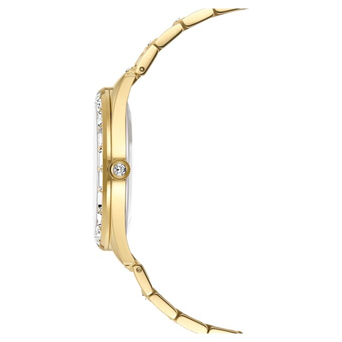 Montre Matrix Date « Swiss Made », bracelet en métal, teinte dorée, finition dorée Montre Matrix Date « Swiss Made », bracelet en métal, teinte dorée, finition dorée