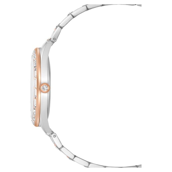 Montre Matrix Date « Swiss Made », bracelet en métal, teinte or rose, finition mélange de métaux Montre Matrix Date « Swiss Made », bracelet en métal, teinte or rose, finition mélange de métaux