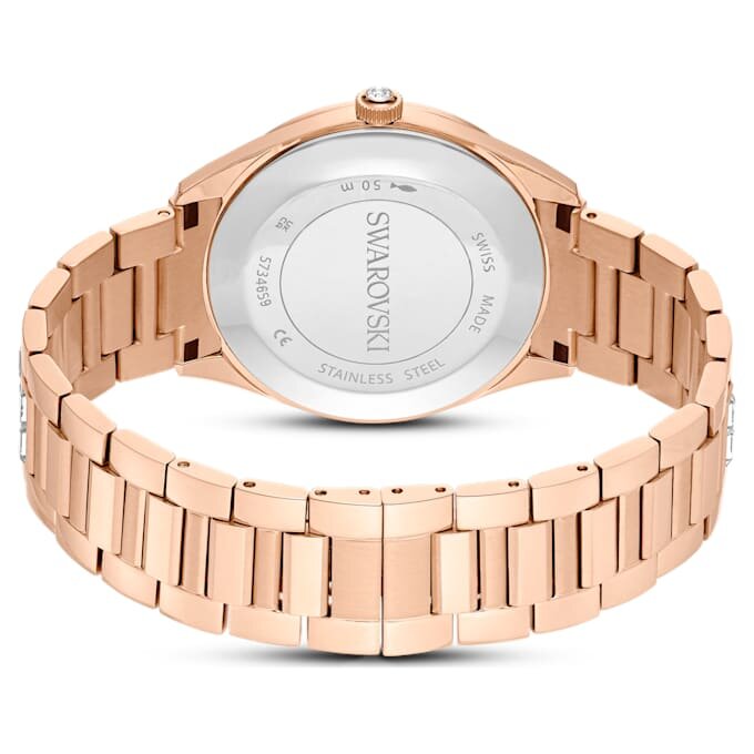 Montre Matrix Date « Swiss Made », bracelet en métal, teinte or rose, finition teinte or rose Montre Matrix Date « Swiss Made », bracelet en métal, teinte or rose, finition teinte or rose