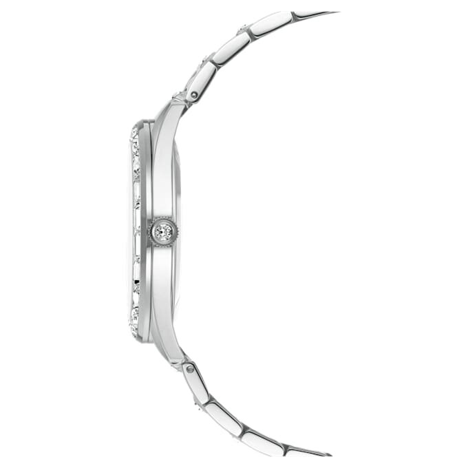 Montre Matrix Date « Swiss Made », bracelet en métal, ton argenté, acier inoxydable Montre Matrix Date « Swiss Made », bracelet en métal, ton argenté, acier inoxydable