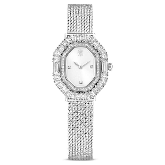 Montre Matrix Octagon à bracelet métallique, ton argenté, acier inoxydable Montre Matrix Octagon à bracelet métallique, ton argenté, acier inoxydable