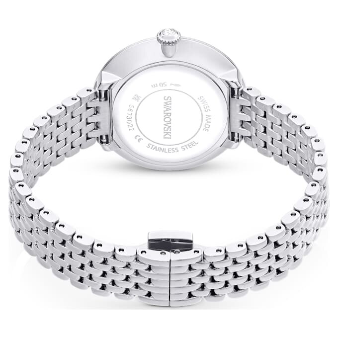 Montre Matrix Tennis à 7 maillons, fabrication suisse, bracelet en métal, teinte argentée, acier inoxydable Montre Matrix Tennis à 7 maillons, fabrication suisse, bracelet en métal, teinte argentée, acier inoxydable