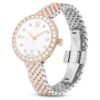 Montre Matrix Tennis à 7 maillons, fabrication suisse, bracelet en métal, teinte or rose, finition mélange de métaux Montre Matrix Tennis à 7 maillons, fabrication suisse, bracelet en métal, teinte or rose, finition mélange de métaux