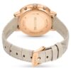 Montre Matrix Tennis Chrono « Swiss Made », bracelet en cuir, beige, finition couleur or rose Montre Matrix Tennis Chrono « Swiss Made », bracelet en cuir, beige, finition couleur or rose