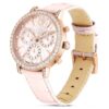 Montre Matrix Tennis Chrono « Swiss Made », bracelet en cuir, rose, finition dorée rose Montre Matrix Tennis Chrono « Swiss Made », bracelet en cuir, rose, finition dorée rose