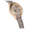 Montre Octea Chrono « Swiss Made », bracelet en cuir, gris, finition dorée rose Montre Octea Chrono « Swiss Made », bracelet en cuir, gris, finition dorée rose