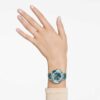 Montre Octea Chrono « Swiss Made », bracelet en cuir, vert, finition couleur or rose Montre Octea Chrono « Swiss Made », bracelet en cuir, vert, finition couleur or rose
