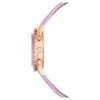 Montre Octea Chrono « Swiss Made », bracelet en cuir, violet, finition or rose Montre Octea Chrono « Swiss Made », bracelet en cuir, violet, finition or rose