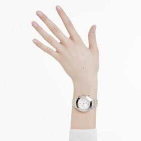Montre Octea Chrono « Swiss Made », bracelet en métal, teinte or rose, finition mélange de métaux