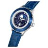 Montre Octea Moon Swiss Made, Lune, bracelet en cuir, bleu, acier inoxydable Montre Octea Moon Swiss Made, Lune, bracelet en cuir, bleu, acier inoxydable