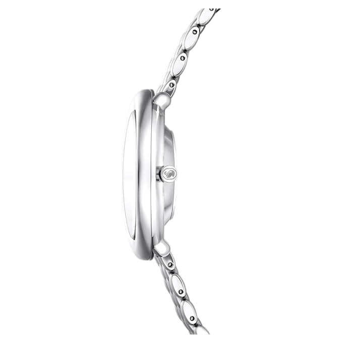 Montre ovale Imber « Swiss Made », bracelet en métal, couleur argentée, acier inoxydable Montre ovale Imber « Swiss Made », bracelet en métal, couleur argentée, acier inoxydable