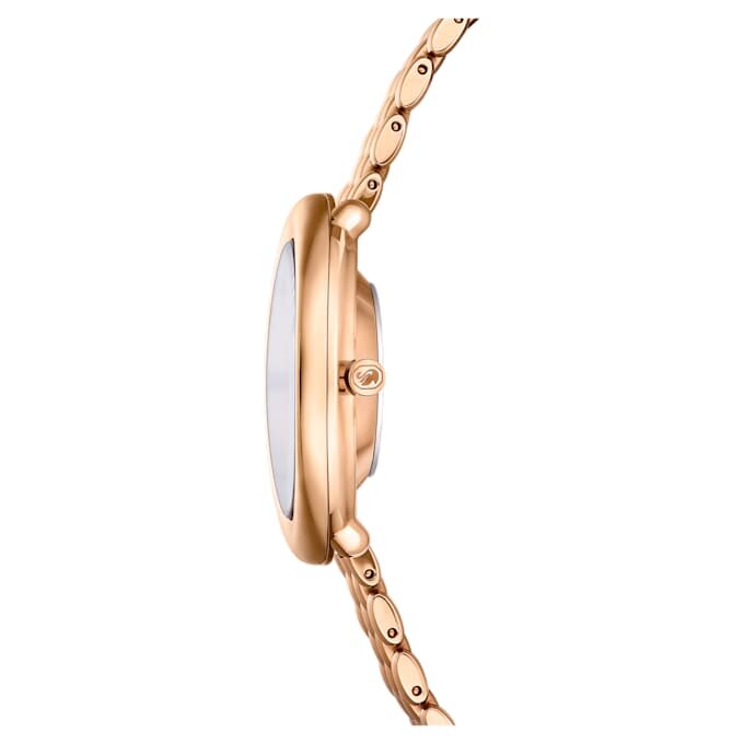 Montre ovale Imber « Swiss Made », bracelet en métal, teinte or, finition or rose Montre ovale Imber « Swiss Made », bracelet en métal, teinte or, finition or rose