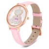 Montre Teddy Swiss Made, bracelet en cuir, rose, finition dorée rose Montre Teddy Swiss Made, bracelet en cuir, rose, finition dorée rose