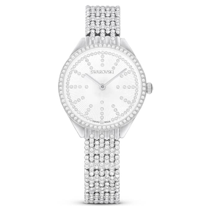 Montres Attract Swiss Made, bracelet en métal, teinte argentée, acier inoxydable Montres Attract Swiss Made, bracelet en métal, teinte argentée, acier inoxydable