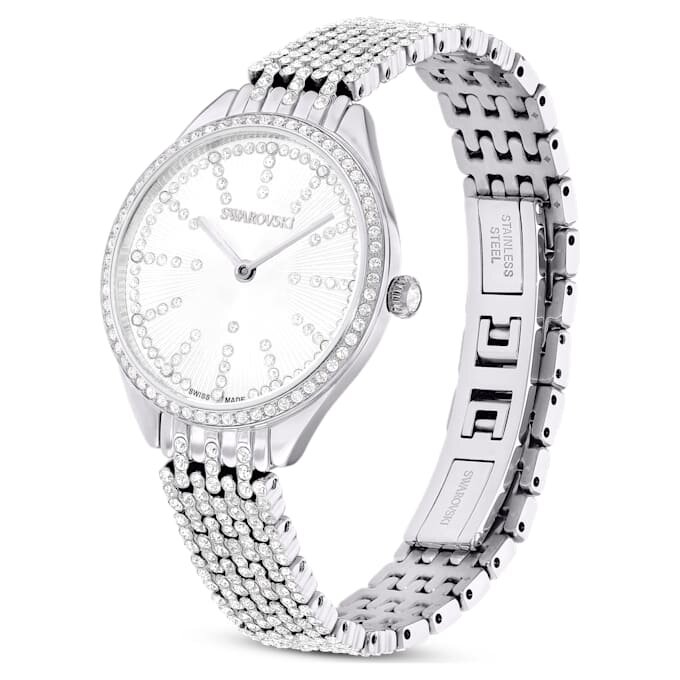 Montres Attract Swiss Made, bracelet en métal, teinte argentée, acier inoxydable Montres Attract Swiss Made, bracelet en métal, teinte argentée, acier inoxydable