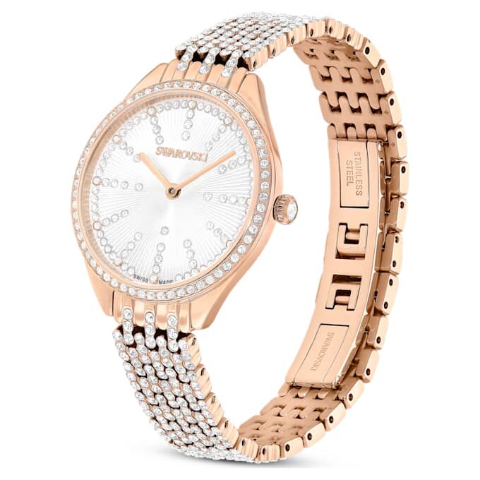 Montres Attract Swiss Made, bracelet en métal, teinte or rose, finition teinte or rose Montres Attract Swiss Made, bracelet en métal, teinte or rose, finition teinte or rose