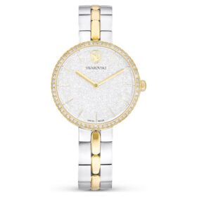 Montres Cosmopolitan « Swiss Made », bracelet en métal, teinte argentée, finition mélange de métaux