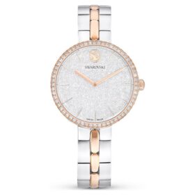 Montres Cosmopolitan « Swiss Made », bracelet en métal, teinte argentée, finition mélange de métaux