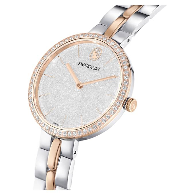 Montres Cosmopolitan « Swiss Made », bracelet en métal, teinte argentée, finition mélange de métaux Montres Cosmopolitan « Swiss Made », bracelet en métal, teinte argentée, finition mélange de métaux