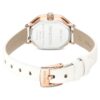Montres Dextera Octagon « Swiss Made », bracelet en cuir, blanche, finition ton or rose Montres Dextera Octagon « Swiss Made », bracelet en cuir, blanche, finition ton or rose