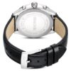 Montres Dextera Tachymètre « Swiss Made », bracelet en cuir, ton argenté, acier inoxydable Montres Dextera Tachymètre « Swiss Made », bracelet en cuir, ton argenté, acier inoxydable