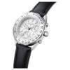 Montres Dextera Tachymètre « Swiss Made », bracelet en cuir, ton argenté, acier inoxydable Montres Dextera Tachymètre « Swiss Made », bracelet en cuir, ton argenté, acier inoxydable