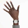 Montres Dextera Tachymètre « Swiss Made », bracelet en cuir, ton argenté, acier inoxydable Montres Dextera Tachymètre « Swiss Made », bracelet en cuir, ton argenté, acier inoxydable