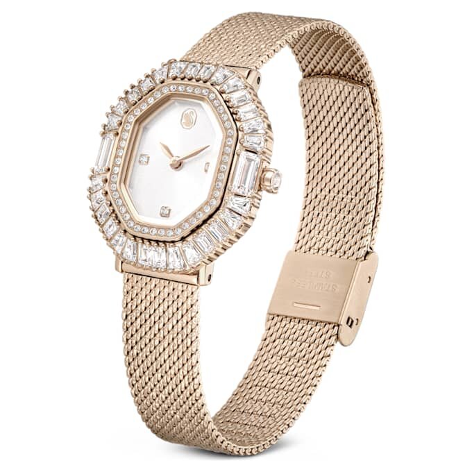 Montres Matrix Octagon à bracelet métallique, teinte dorée, finition champagne dorée Montres Matrix Octagon à bracelet métallique, teinte dorée, finition champagne dorée