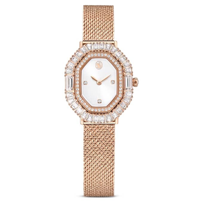 Montres Matrix Octagon à bracelet métallique, teinte or rose, finition teinte or rose Montres Matrix Octagon à bracelet métallique, teinte or rose, finition teinte or rose