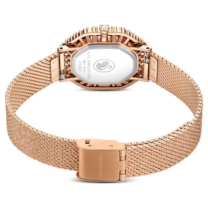 Montres Matrix Octagon à bracelet métallique, teinte or rose, finition teinte or rose Montres Matrix Octagon à bracelet métallique, teinte or rose, finition teinte or rose