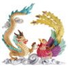 Myriad Dragon and Phoenix en cristal Myriad Dragon and Phoenix en cristal