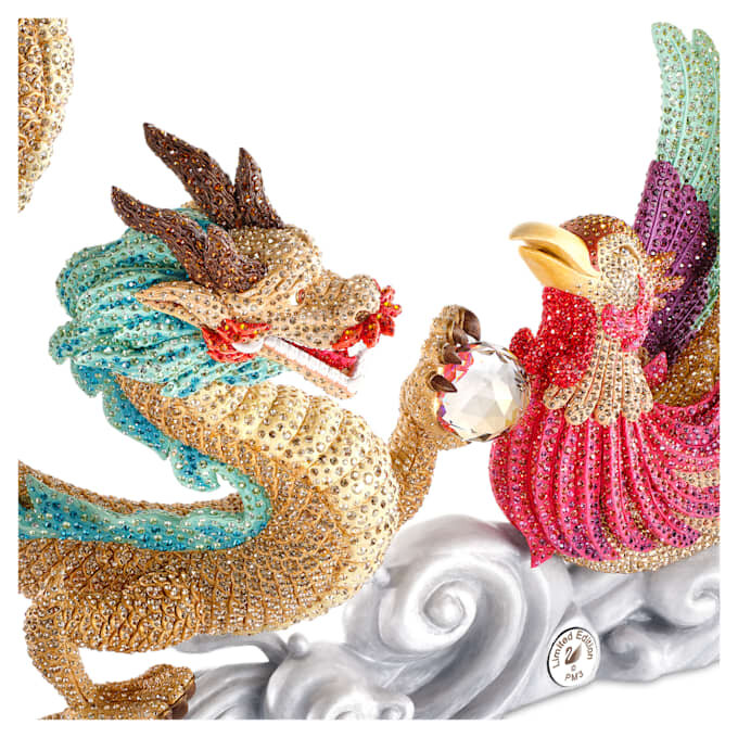 Myriad Dragon and Phoenix en cristal Myriad Dragon and Phoenix en cristal
