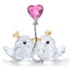 Oiseaux amoureux et cœur rose Oiseaux amoureux et cœur rose
