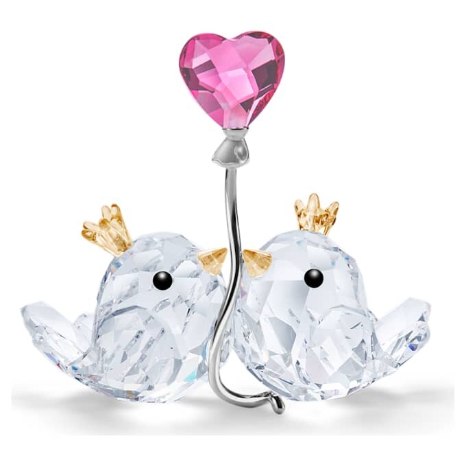 Oiseaux amoureux et cœur rose Oiseaux amoureux et cœur rose