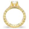 Parure de bagues Stilla (2), taille ronde, blanc, plaqué or Parure de bagues Stilla (2), taille ronde, blanc, plaqué or