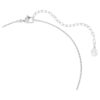 Pendentif Ariana Grande X Swarovski : perle de cristal, taille ronde, fleur, blanc, plaqué rhodium