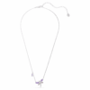 Pendentif Ariana Grande X Swarovski, tailles variées, libellule, multicolore, plaqué rhodium Pendentif Ariana Grande X Swarovski, tailles variées, libellule, multicolore, plaqué rhodium