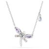 Pendentif Ariana Grande X Swarovski, tailles variées, libellule, multicolore, plaqué rhodium Pendentif Ariana Grande X Swarovski, tailles variées, libellule, multicolore, plaqué rhodium